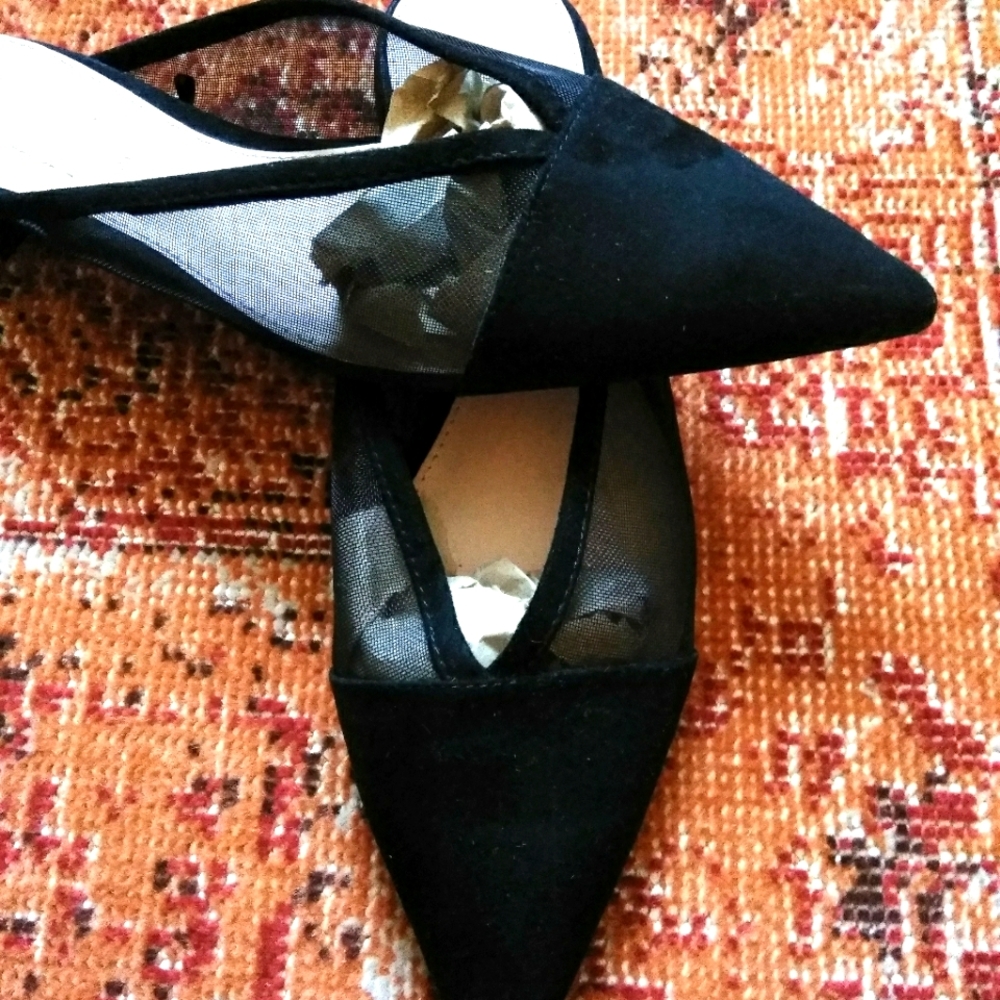 ZARA Flats Black color size 39